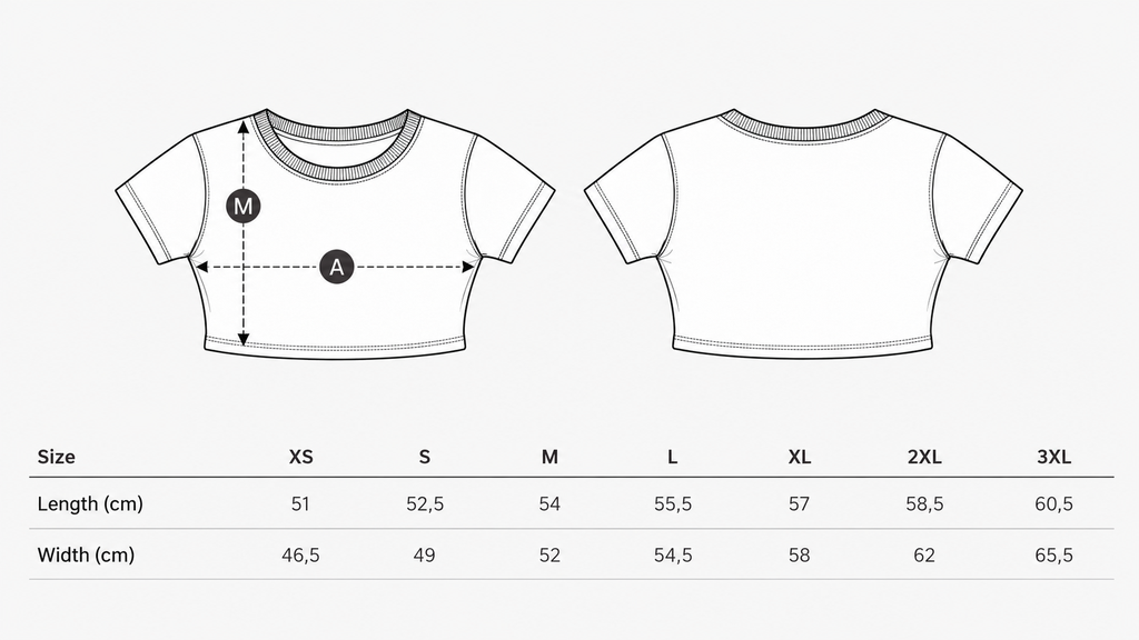 BASIC CROPTOP OVERSIZED - BLACK
