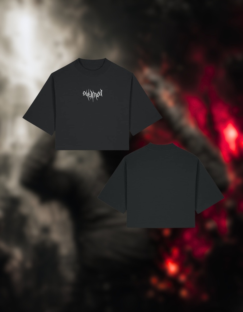 BASIC CROPTOP OVERSIZED - BLACK